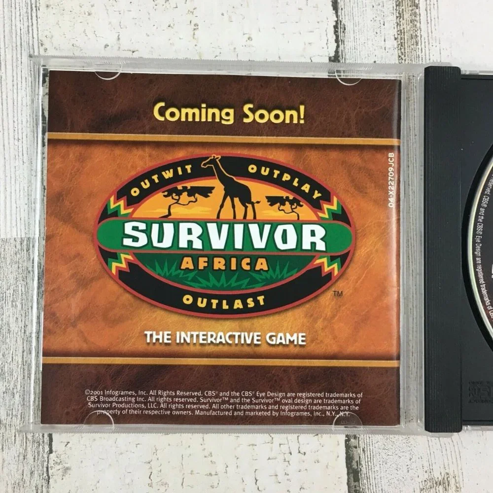 Survivor PC CD-ROM Interactive Game 2001 Infogrames CBS TV Show Vtg